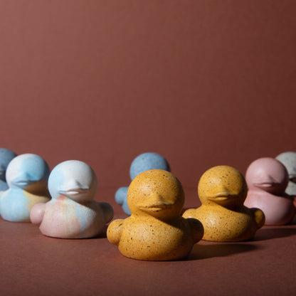 mini "rubber" duckies in multiple colors