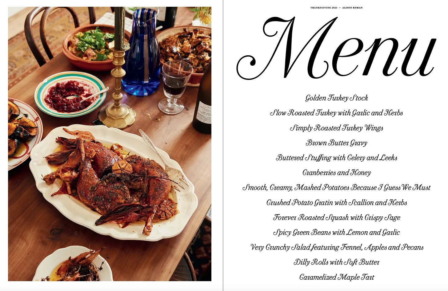 Alison Roman's Thanksgiving Special - Pretti.Cool