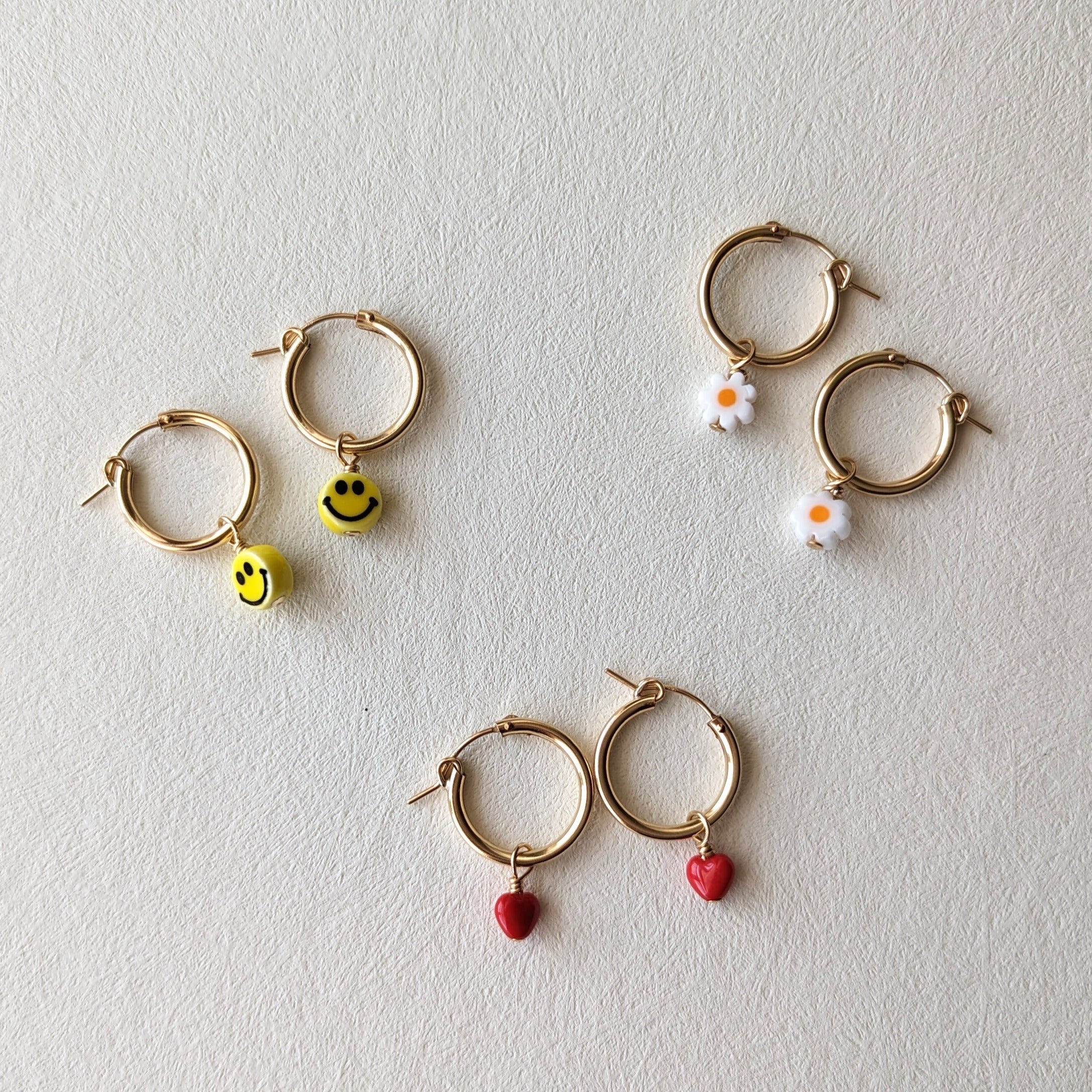 Charm Hoop Earrings