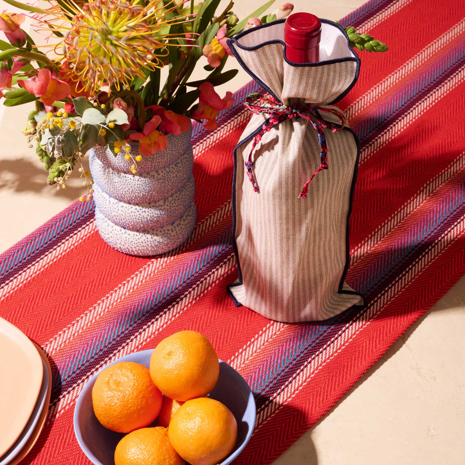 Bottle Bag | Sandbar Stripe - Pretti.Cool