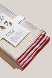 Linen Napkins, Set of 4 | Carnival Stripe