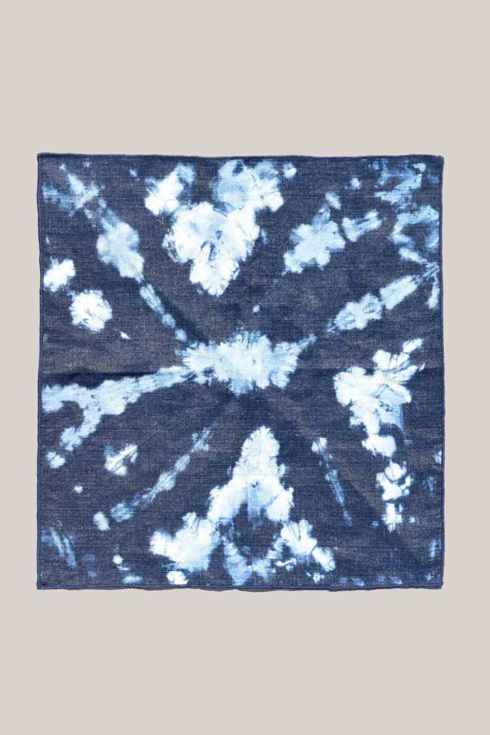 Linen Napkins, Set of 4 | Tie-dye Denim