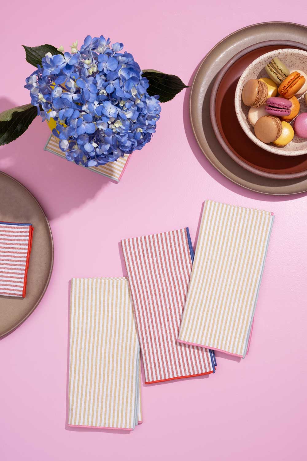 Linen Napkins, Set of 4 | Carnival Stripe