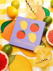 Citrus Cocktail Napkins, Set Of 4 - Pretti.Cool
