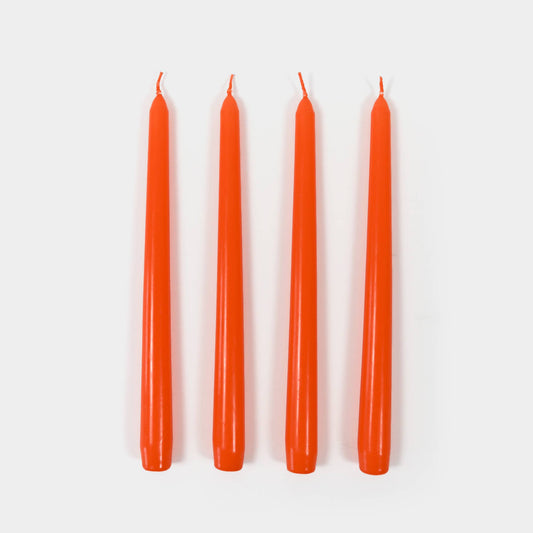 Orange Candles | Set of 4