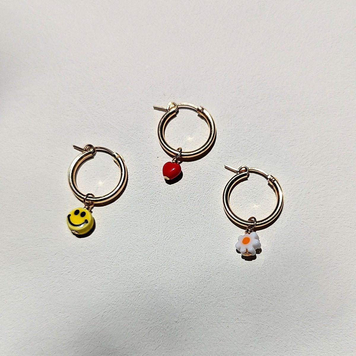 Charm Hoop Earrings | Smilies - Pretti.Cool