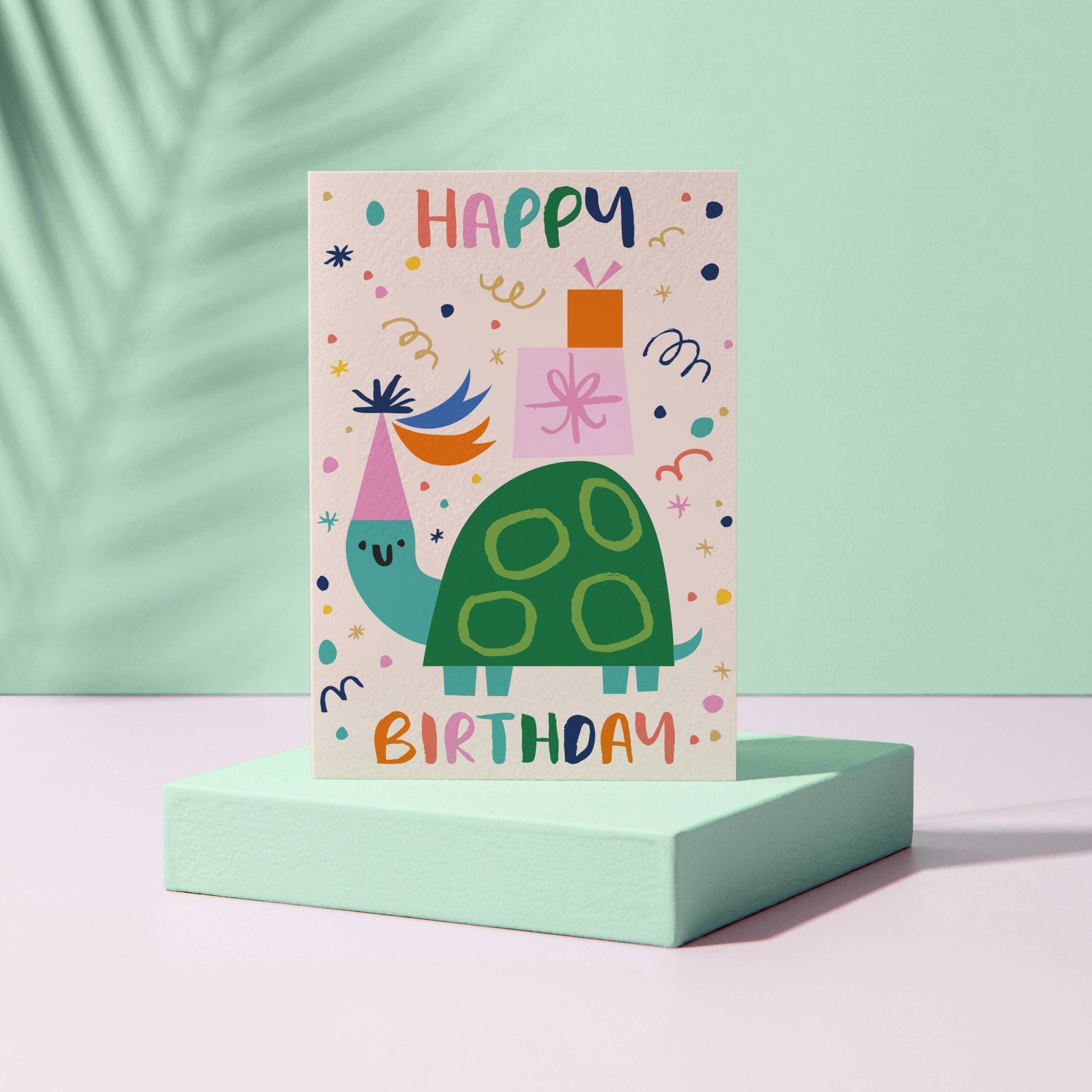 Turtle Happy Birthday Card - Pretti.Cool