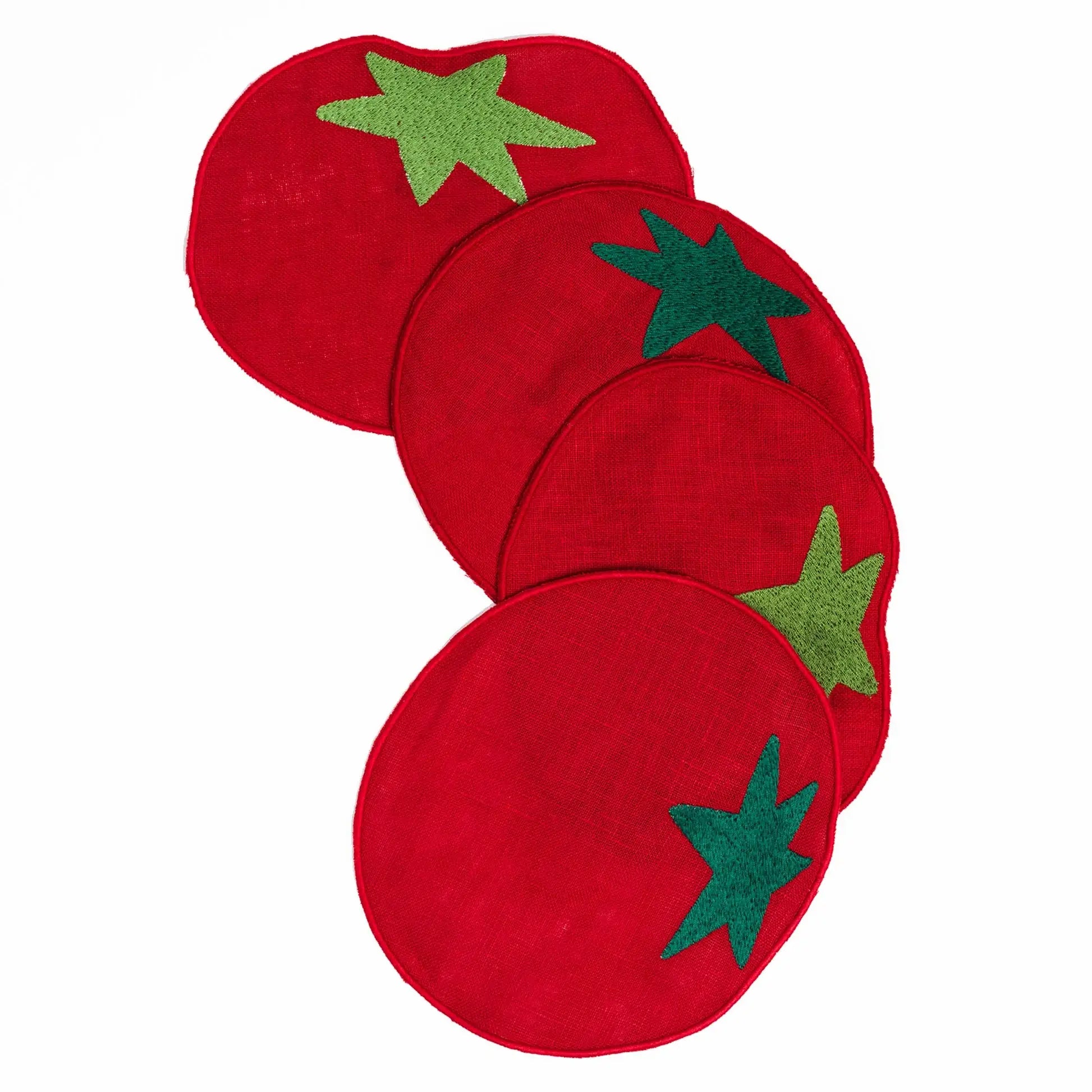 Tomato Cocktail Napkins, Set of 4 - Pretti.Cool