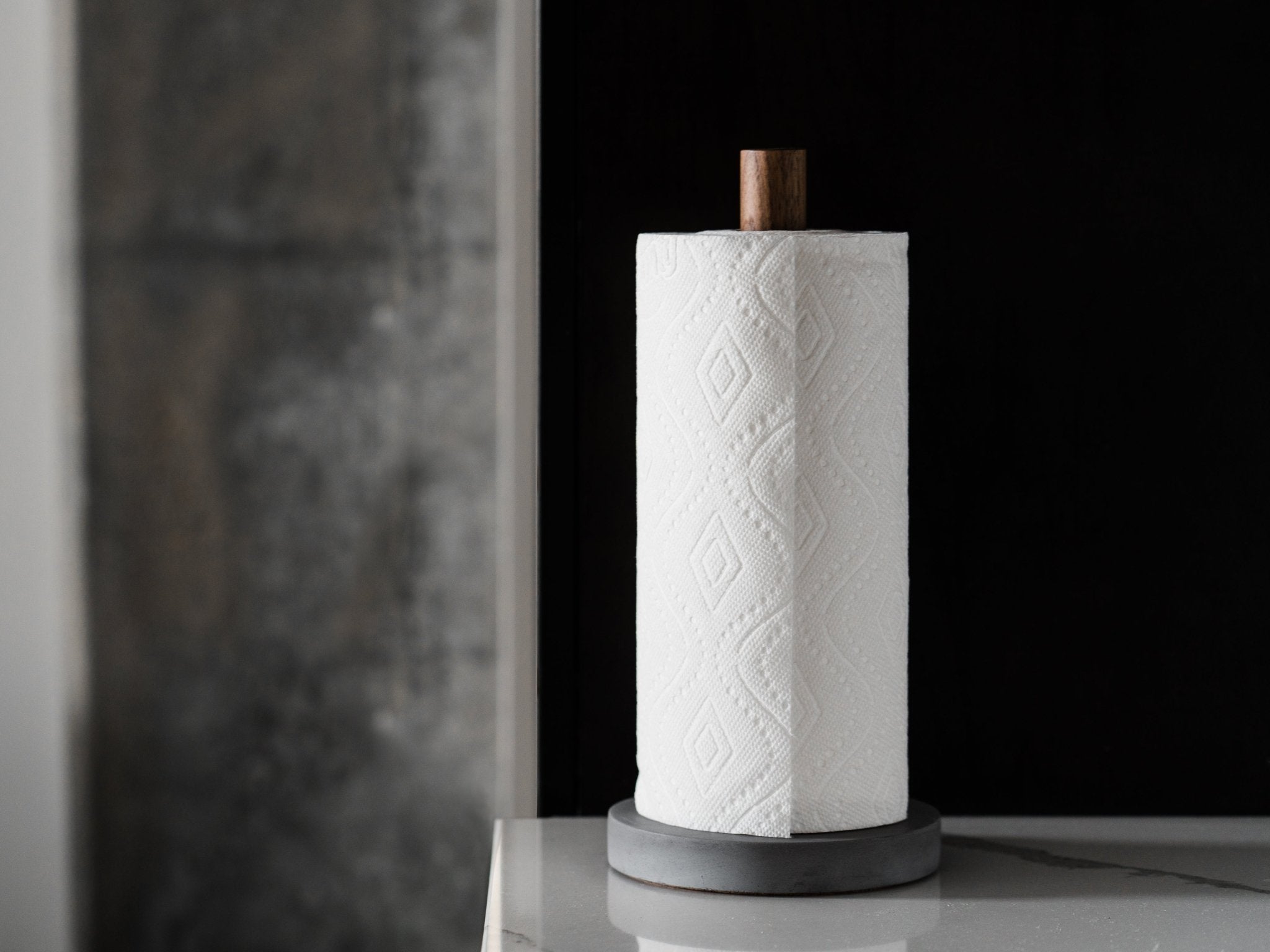 Paper Towel Holder | Solid Grey - Pretti.Cool
