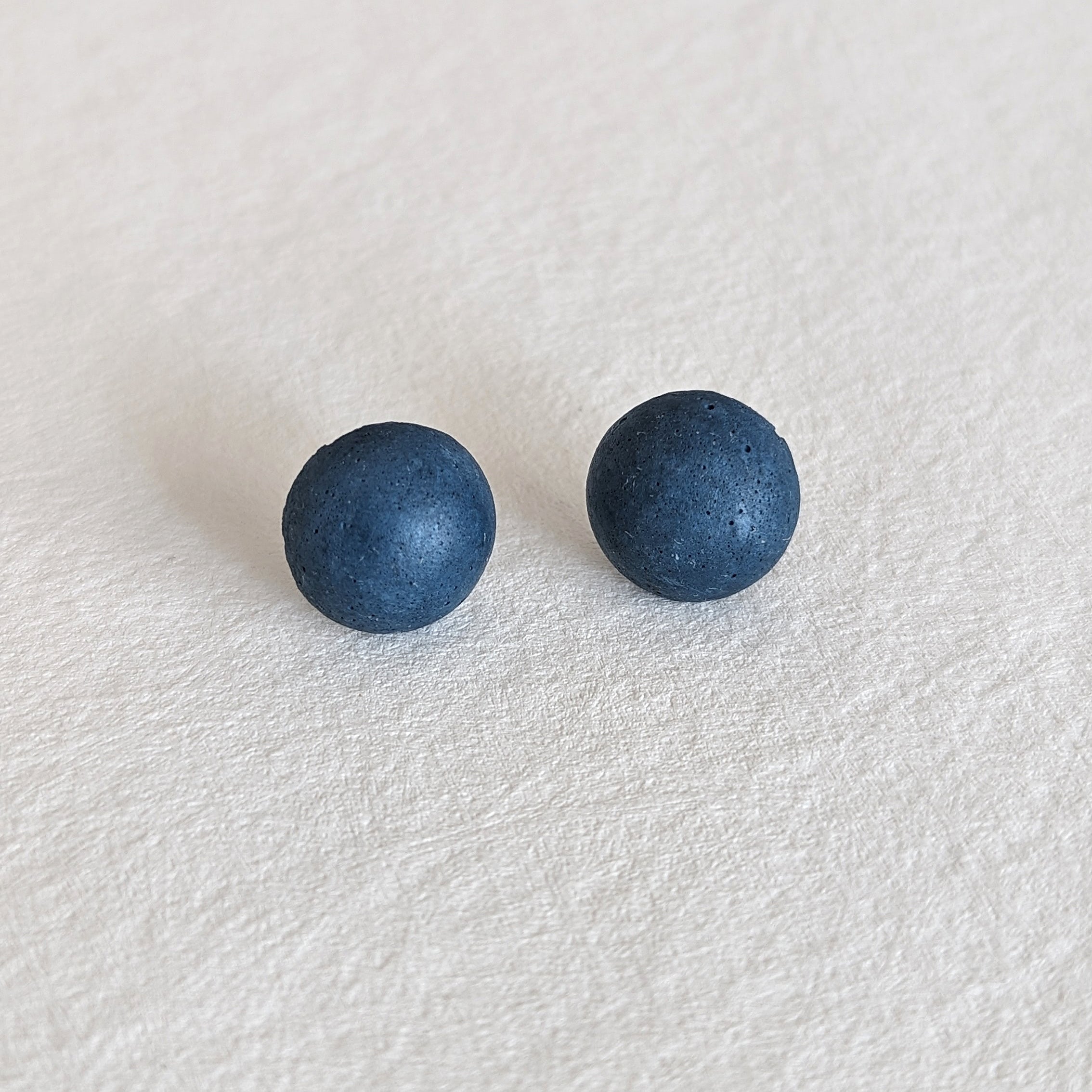 Pretti.Cool's Dome Earrings in Cobalt Terrazzo.