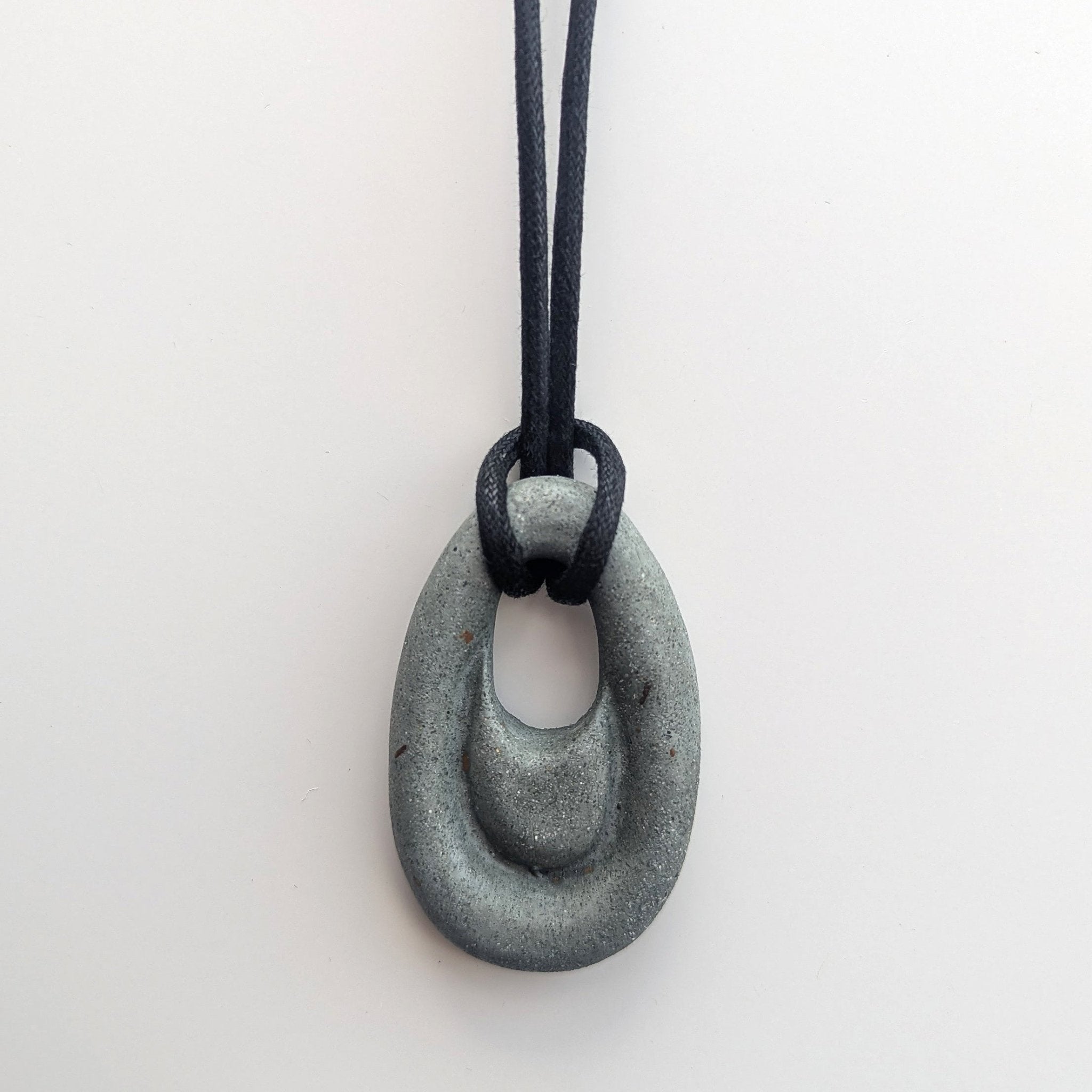 Ripple Concrete Necklace | Dark Green Terrazzo - Pretti.Cool