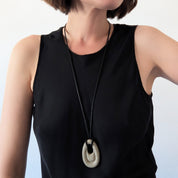 Ripple Concrete Necklace | Natural Terrazzo - Pretti.Cool