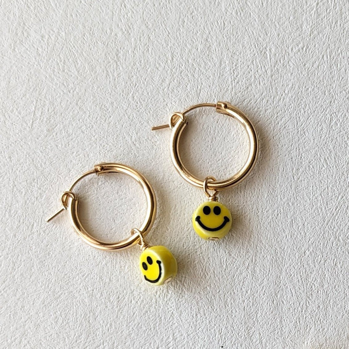 Charm Hoop Earrings | Smilies - Pretti.Cool