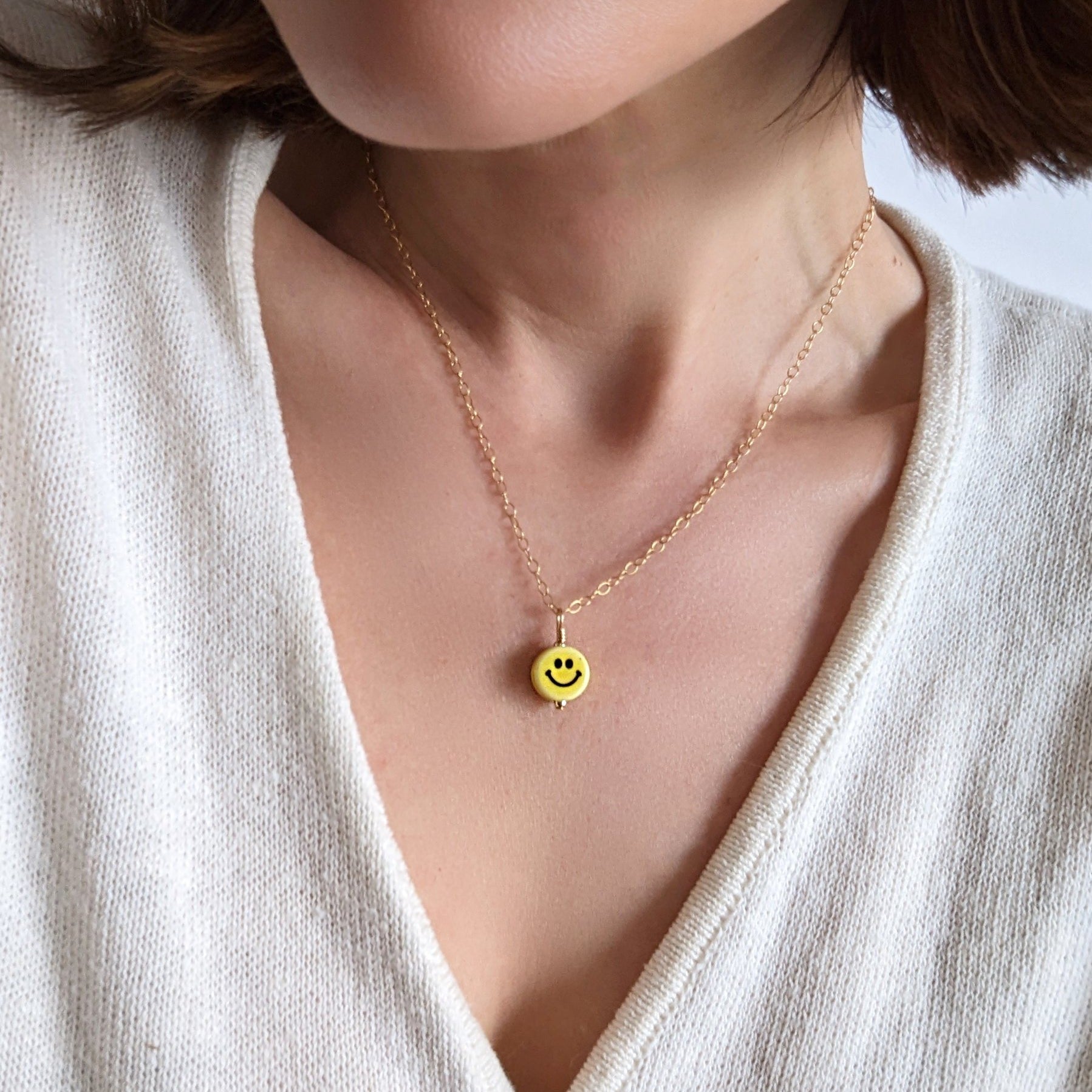 Smiley Charm Necklace