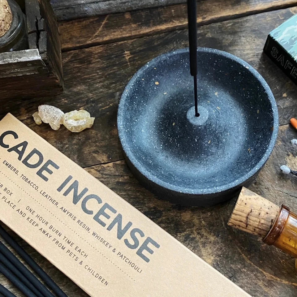 Incense Dish | Black Terrazzo