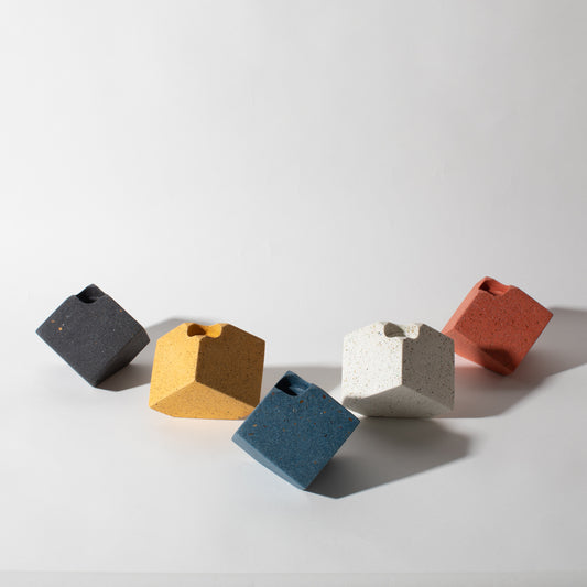 Pretti.Cool Block Candlestick Holders - Cube in all five colors.