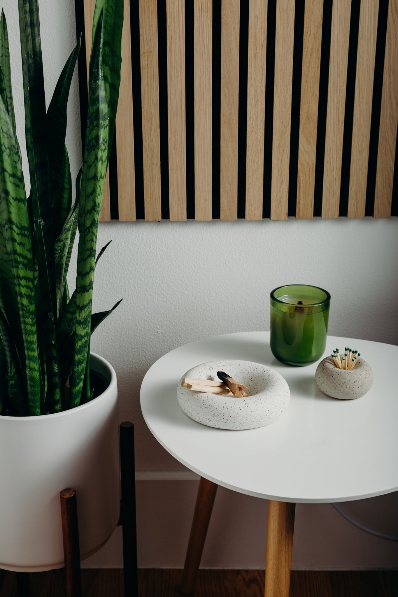 Bubble Matchstick / Palo Santo Holder | Natural Terrazzo - Pretti.Cool