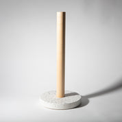 Paper Towel Holder | Larger White Terrazzo - pretti.cool