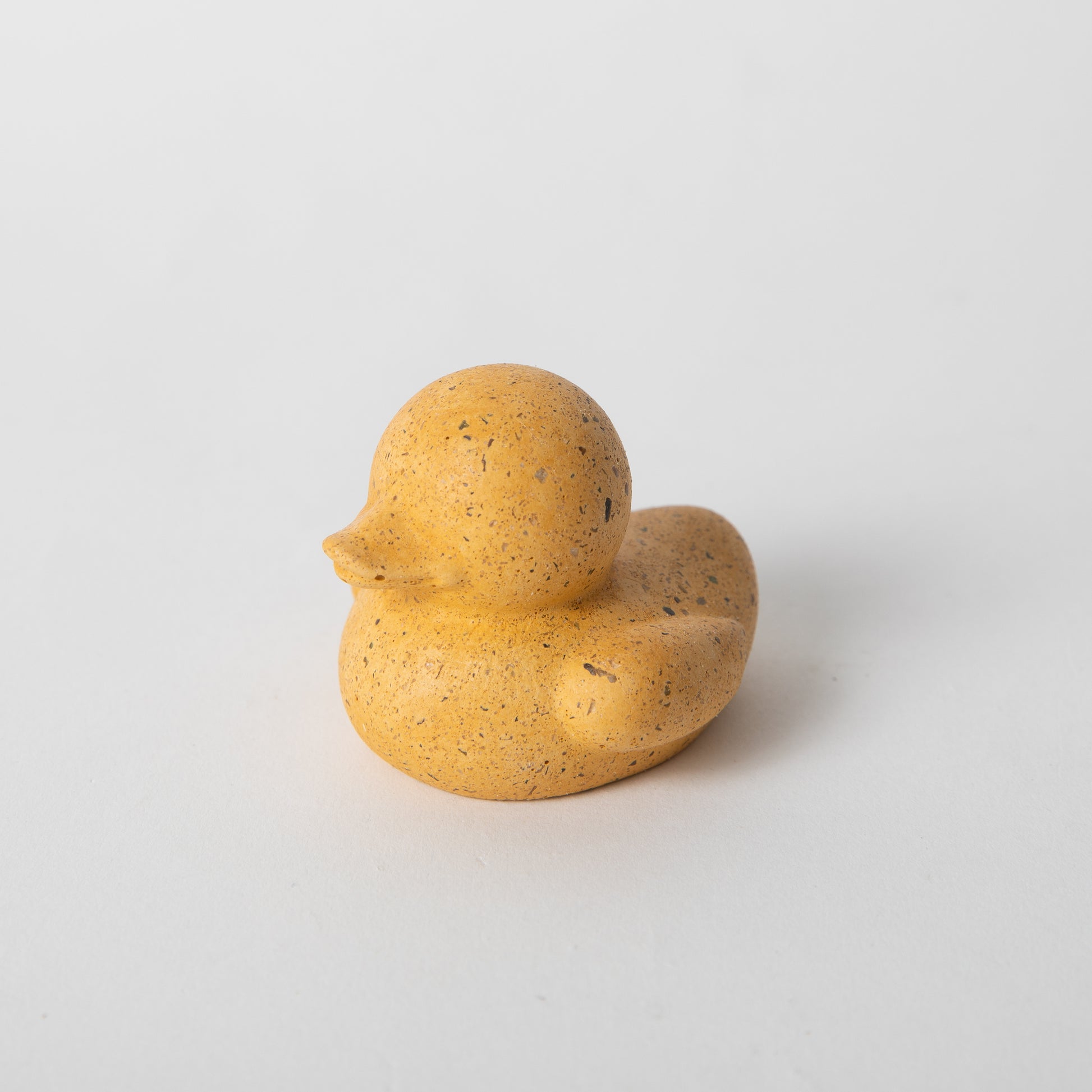 mini "rubber" ducky in marigold terrazzo