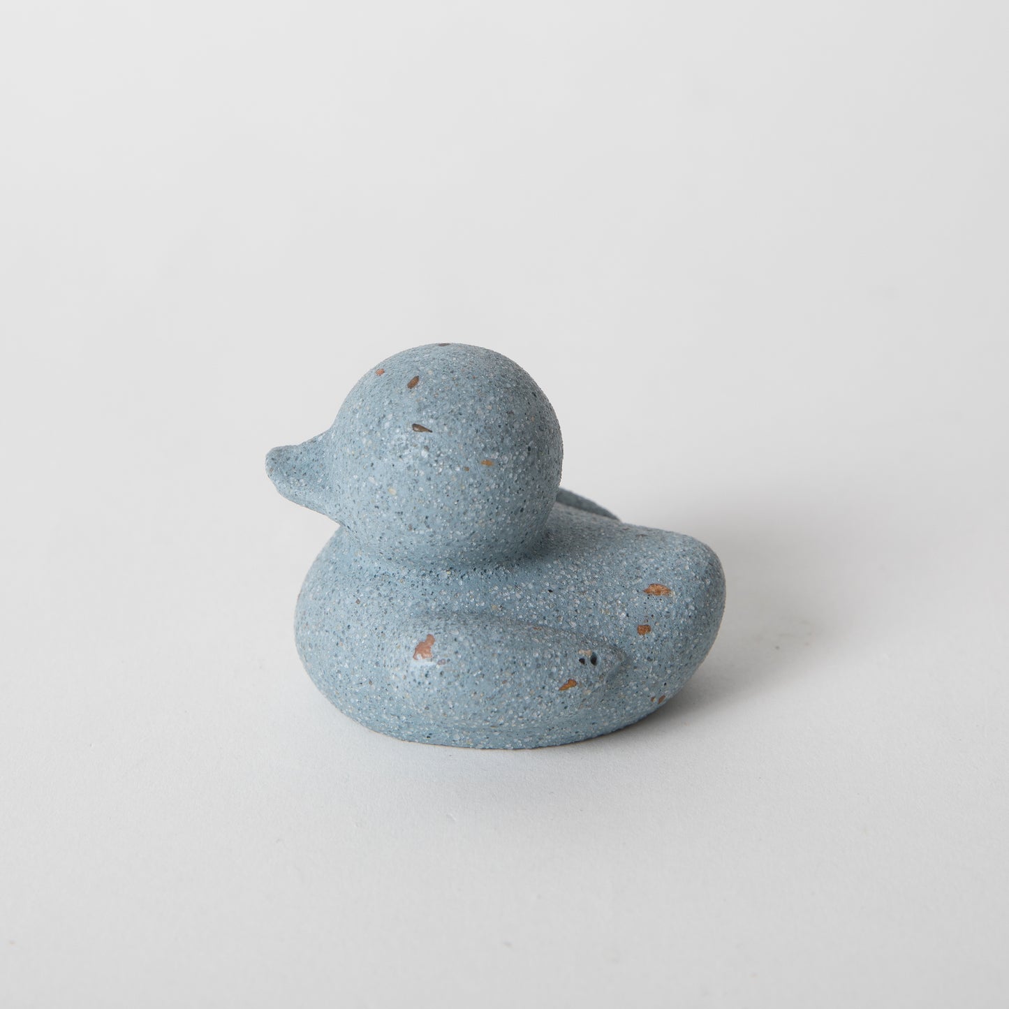 mini "rubber" ducky in light blue terrazzo