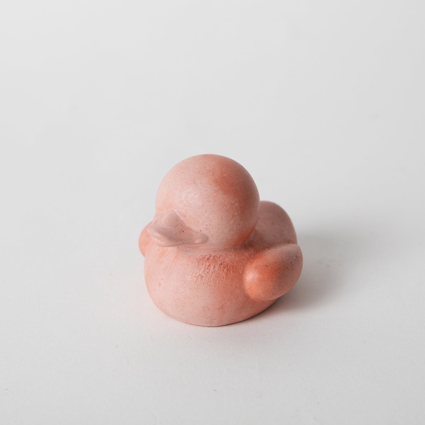 mini "rubber" ducky in pink & coral