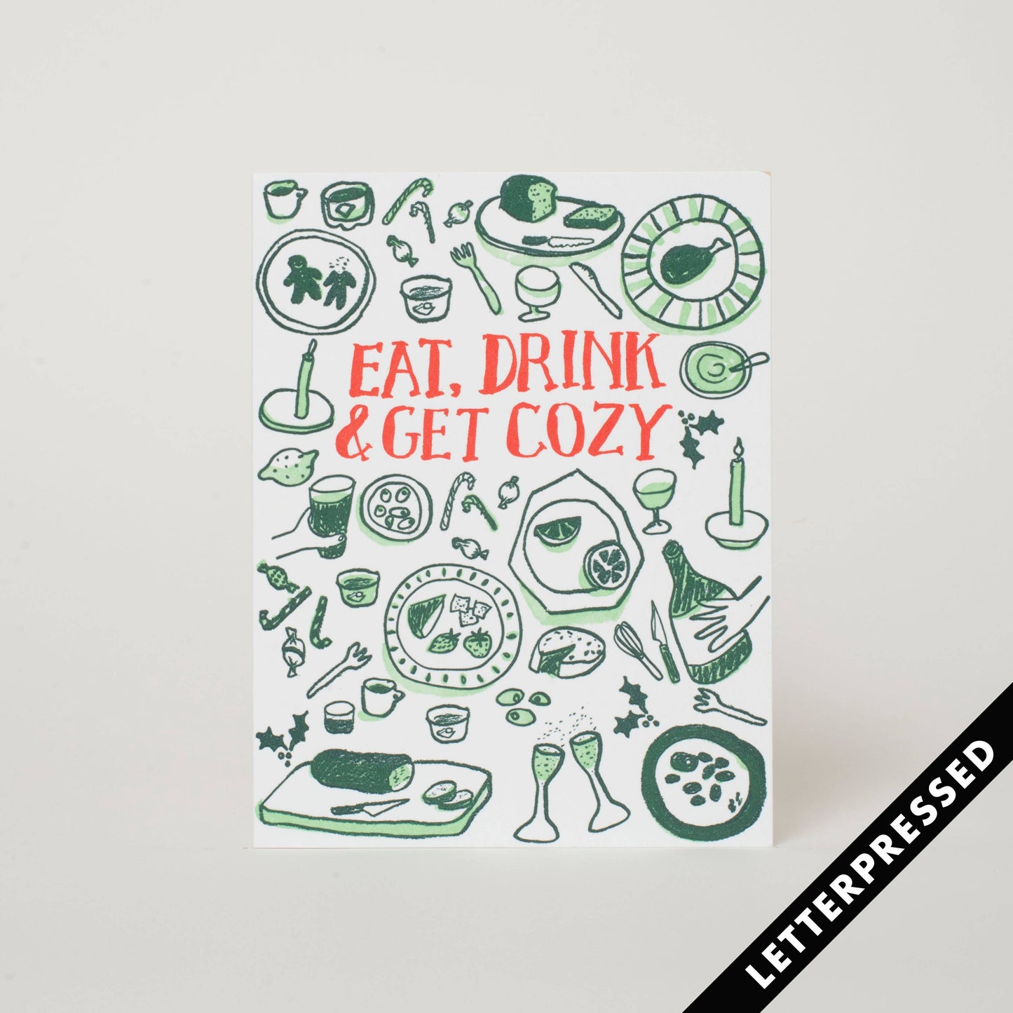Eat, Drink & Get Cozy Card