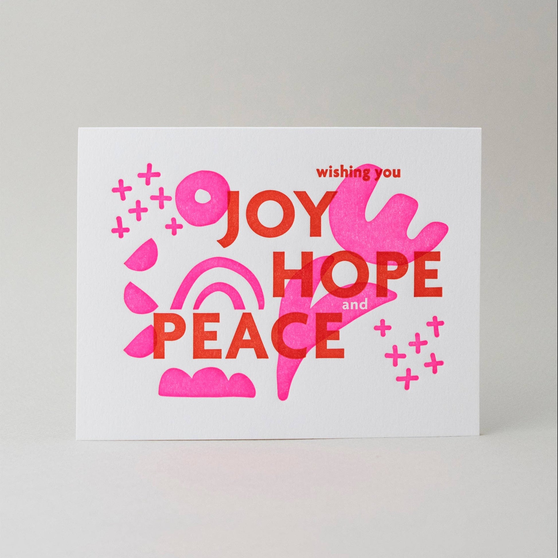 Meshworks Press Joy Hope Peace Card
