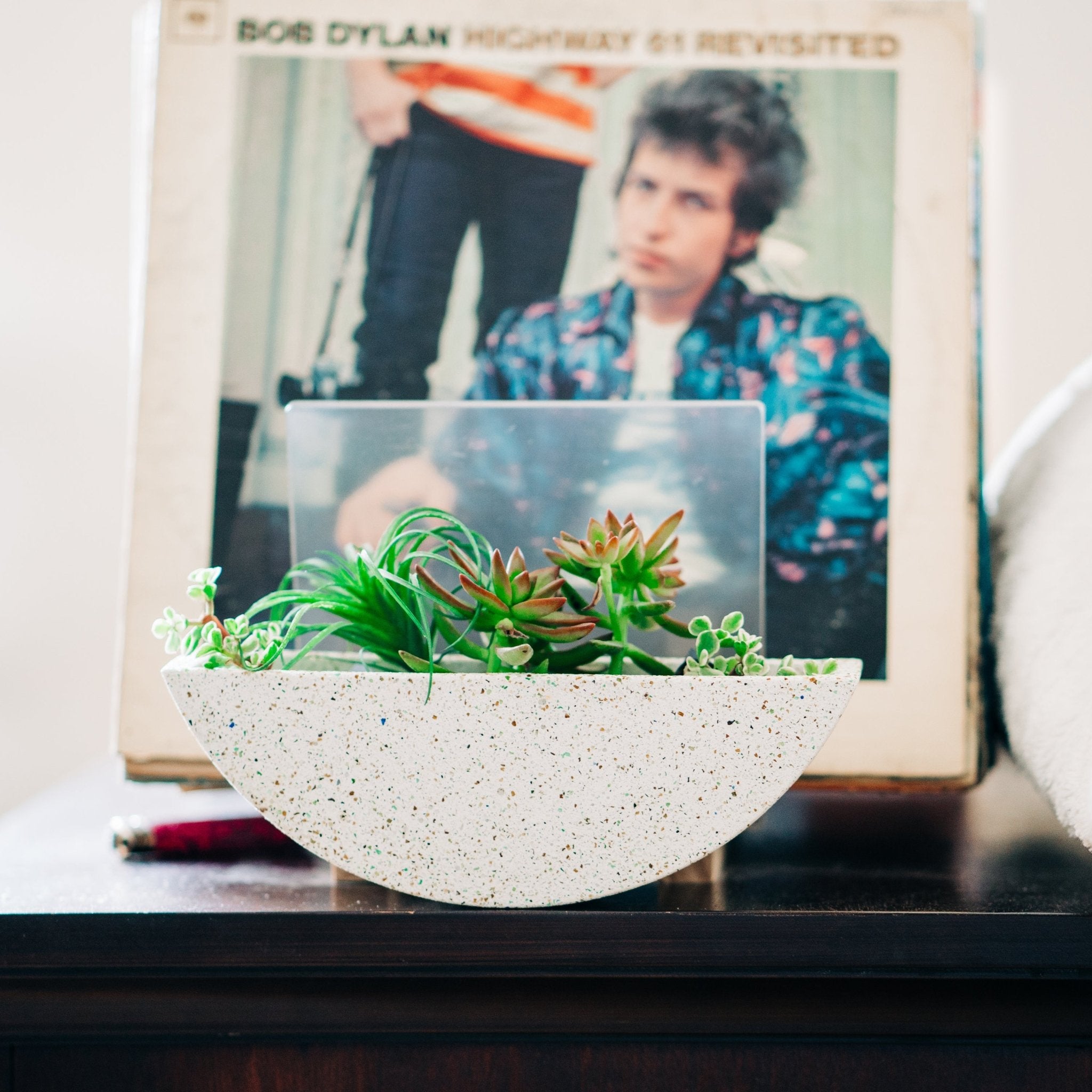 Totter Planter | White Terrazzo - pretti.cool