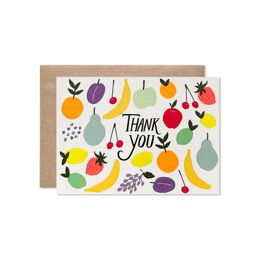 Hartland Cards' Thank You Neon Fruit Card