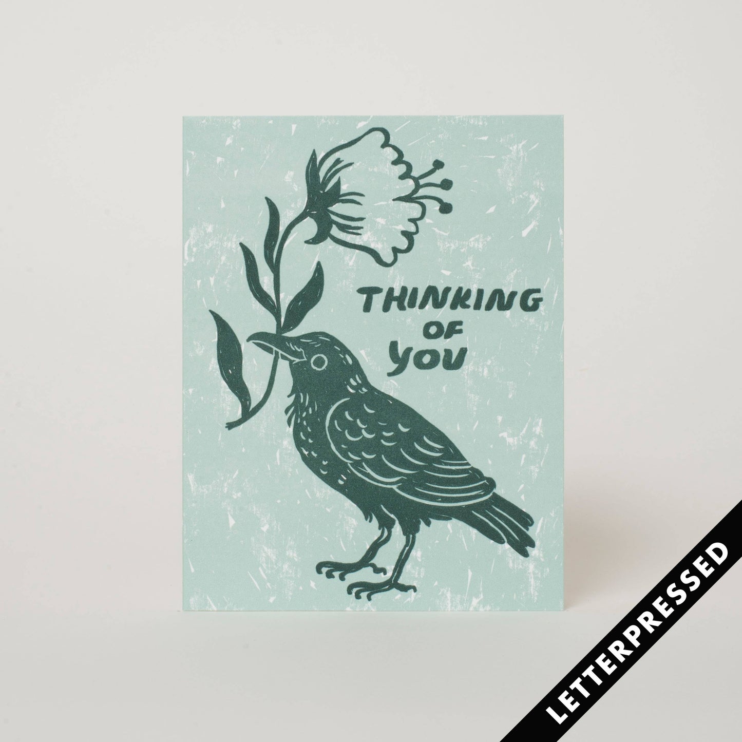 Thinking of You Crow Card