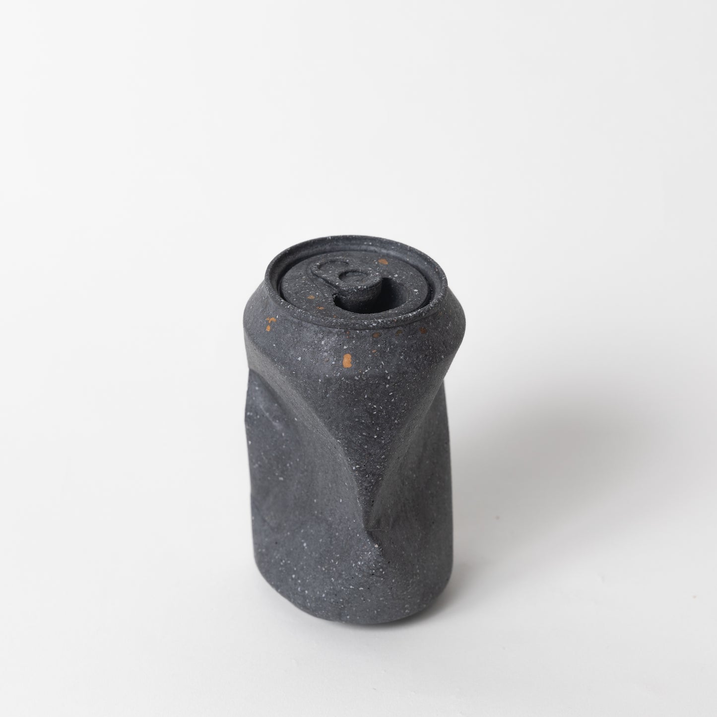 The black terrazzo soda can vase from our Garbage Collection.