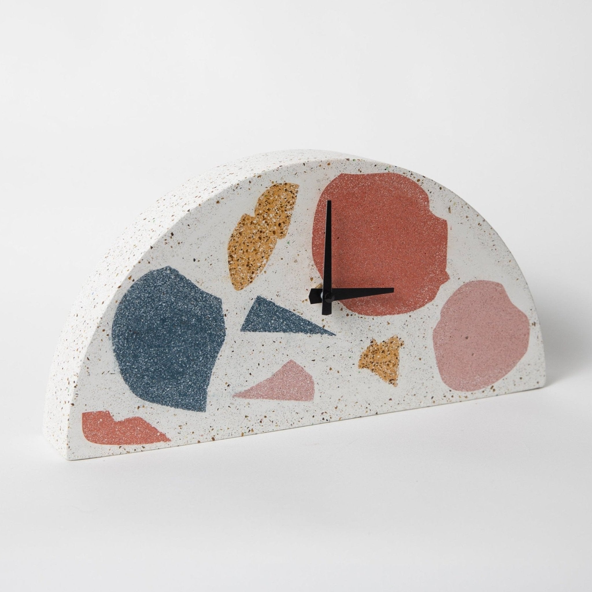 Mantle Clock | Multicolor Terrazzo - pretti.cool